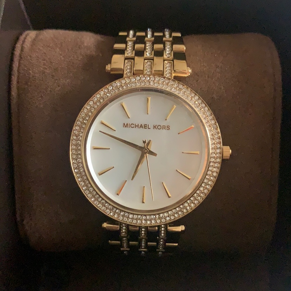 Michael Kors Darci Mother of Pearl Gold Watch